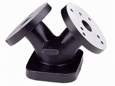 Water Drainage System Flanged Steel Pipe Fittings Y Pipe Fitting Powder Coating