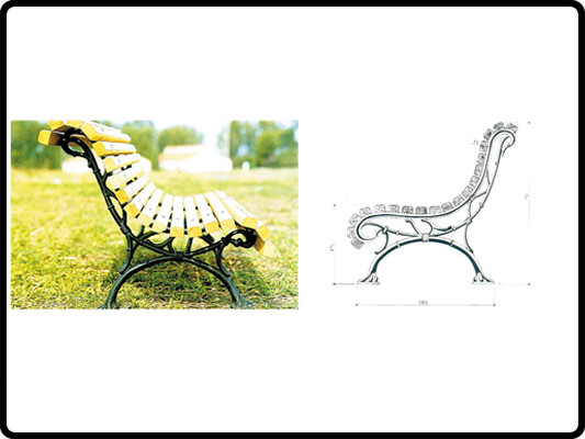 Customized Superior Quality Cast Iron Park Bench Legs for Outdoor Street Garden Furniture