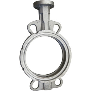 Ductile Iron Resin Sand Casting Butterfly Valve Body Polishing Medium Pressure