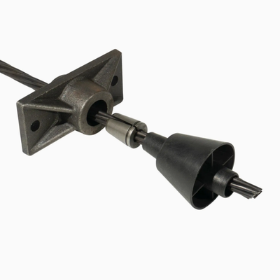 Ancoragem Mono Strand Pós-Tensionada para Cordal PC Não Aderente de 0,5" 0,6"