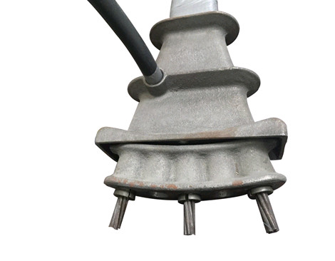 Ancoragem de pré-tensão de pós-tensão de ferro fundido Ancoragem de disco de arco de ferro fundido 3,8 kg / 2,3 kg
